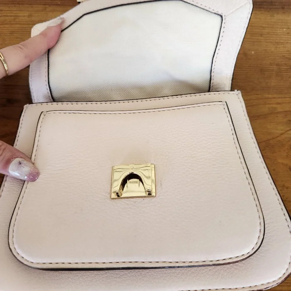 Euc Kate Spade NY Browning Lane Suna Pink Leather Crossbody Bag Purse